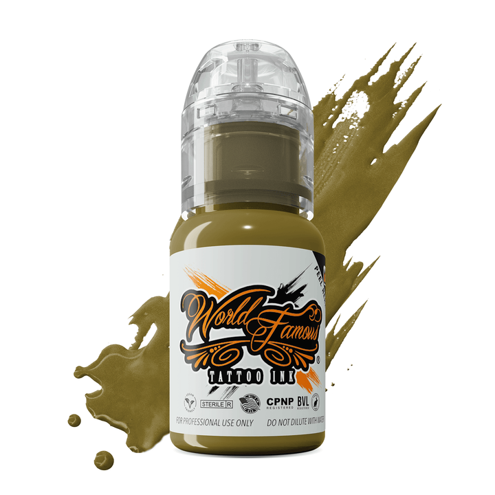 WFSO1_2-World-Famous-SicilianOlive-.5oz_720x رنگ تاتو World Famous Tattoo Ink Sicilian Olive - تصویر 1