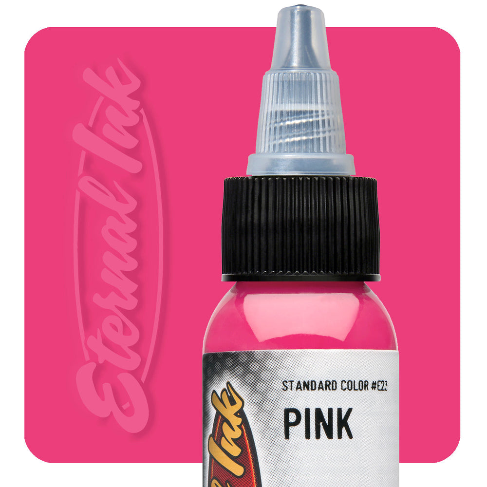 Eternal_Ink_E23_Pink_1oz_Swatch_1000x رنگ تاتو اترنال (Eternal Ink pink) - تصویر 1